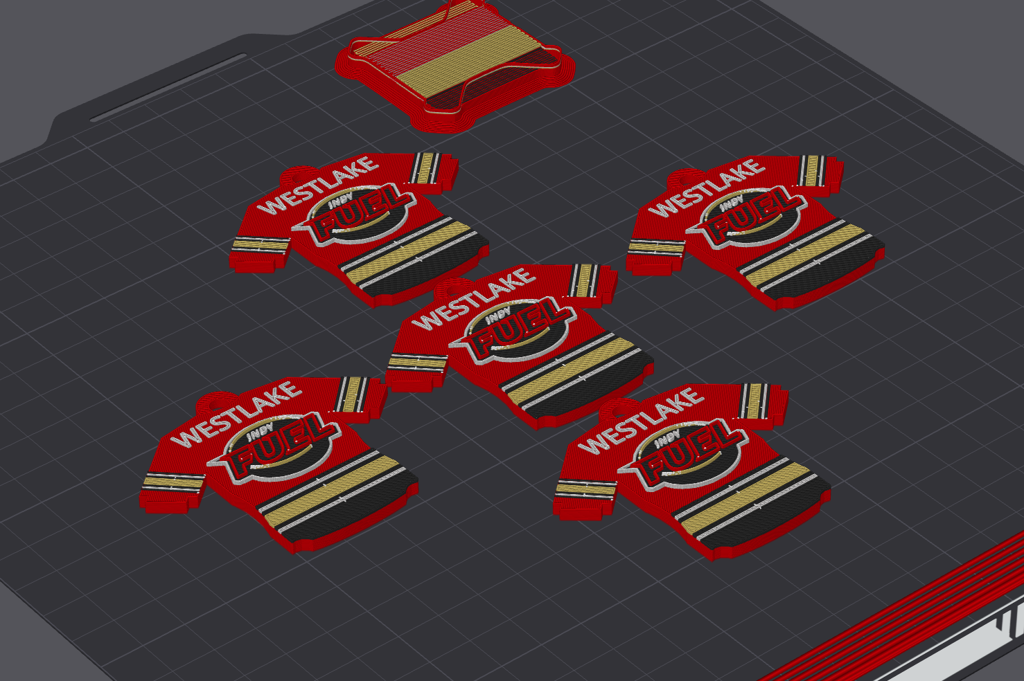 indy fuel jersey keychain