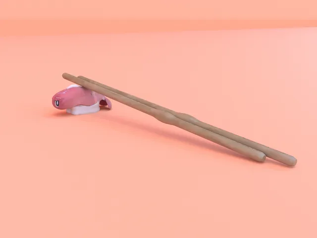 ℗978 Tatsugiri Chopsticks Rest 3D print
