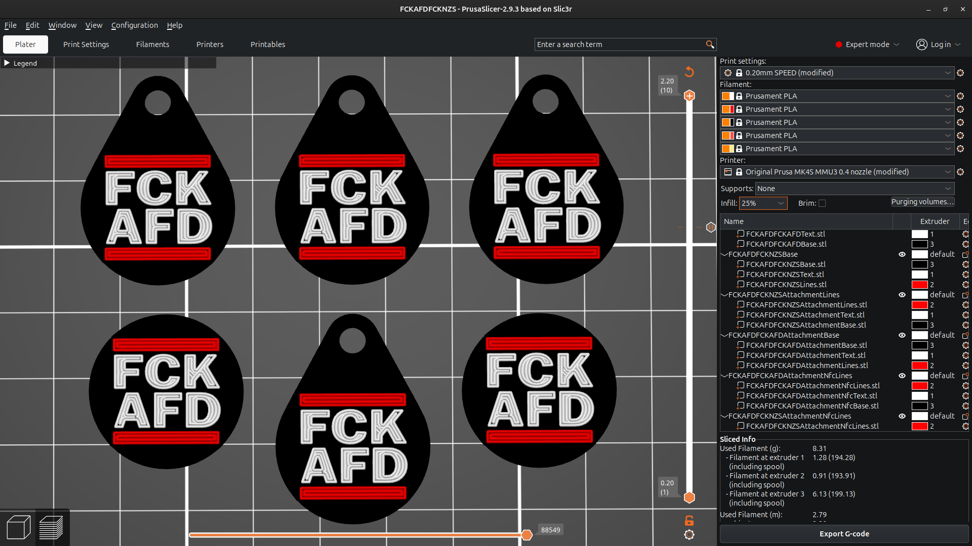 1€ FCK AFD, FCK NZS Coins with attachment and without, also with NFC Pouch