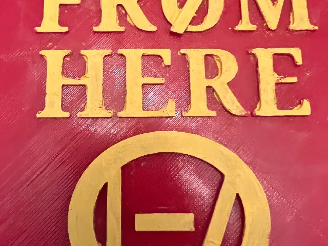 "From Here" Twenty One pilots sign