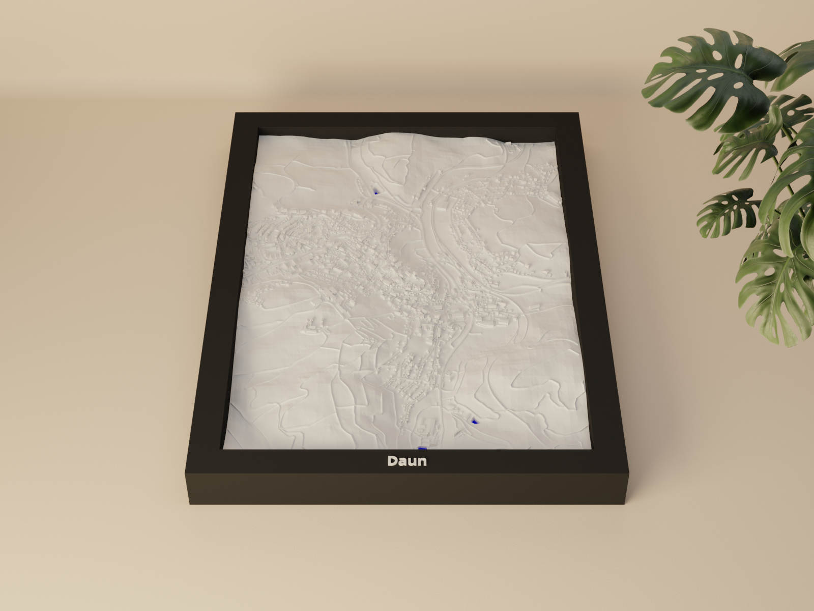 Daun, Germany - 3D Miniature
