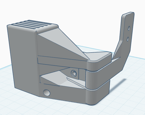 K1 Door hinge with plate holder
