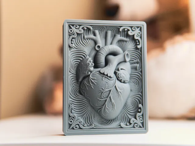 Heart - Unified Bas Relief Art