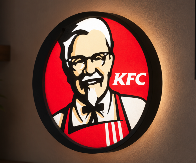 KFC Kentucky Fried Chicken LED Light Box | Multi-Color 3D Printable STL