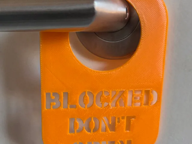 Customisable Door Hanger