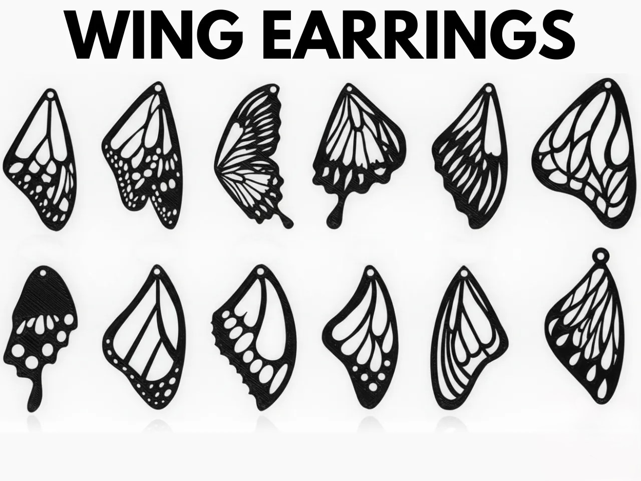 wing earrings (commercial)