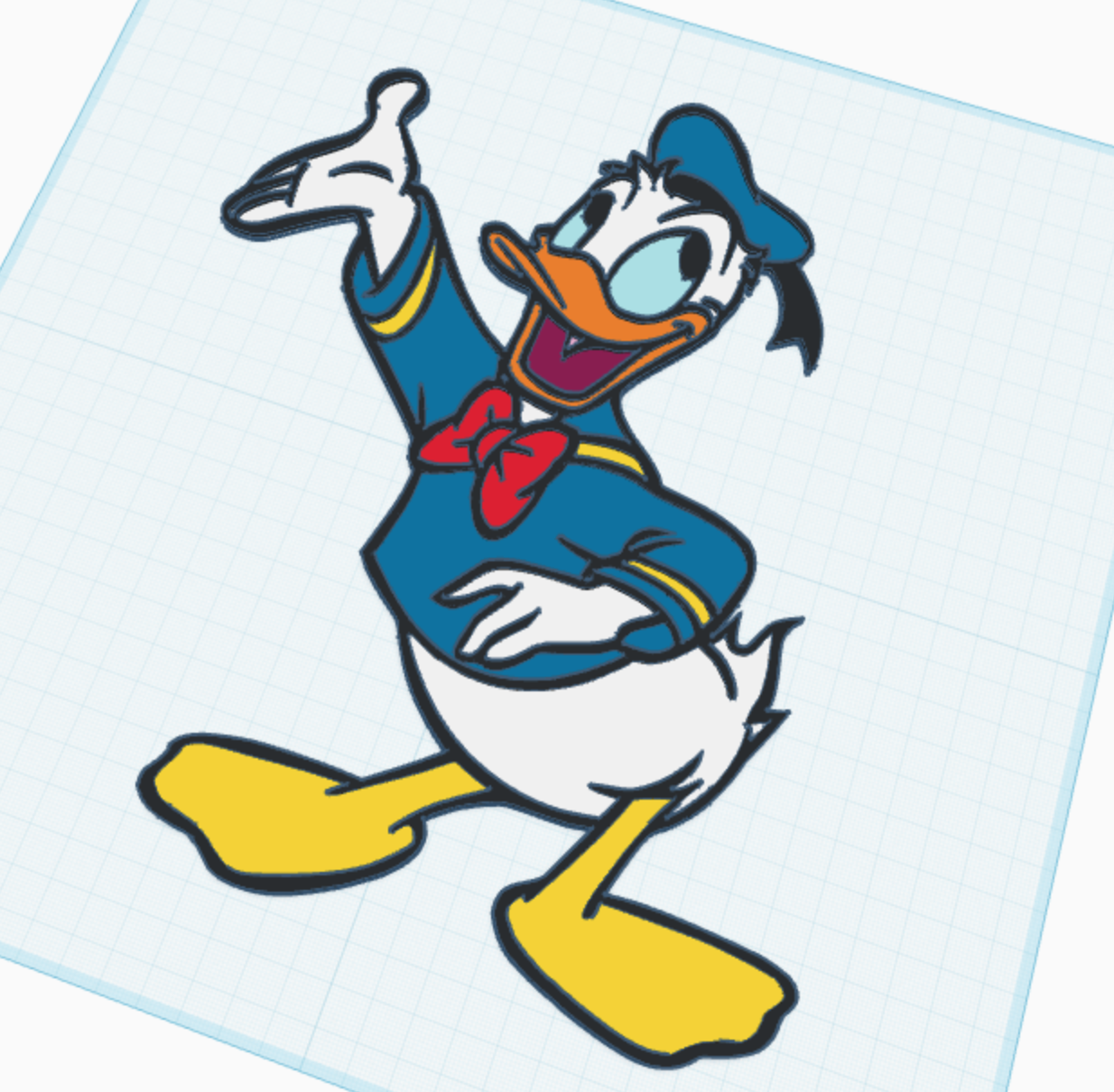 Donald Duck 3D model