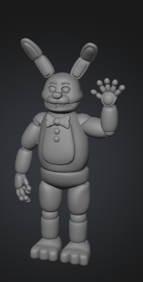 Yellow Rabbit Animatronic – Detailed 3D Printable Model