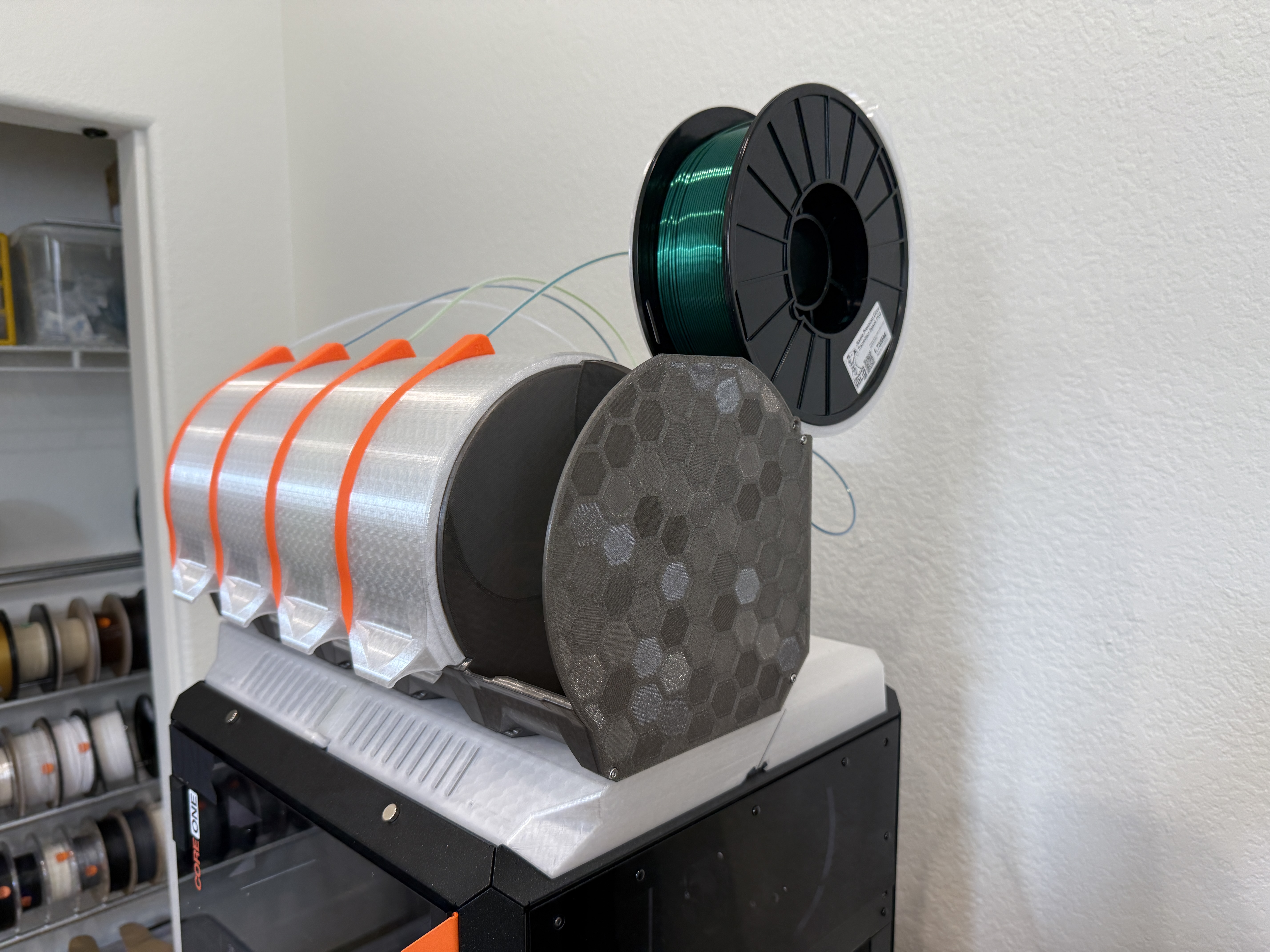Larger Spool Base and Door For Prusa Core One MMU3 Community Version