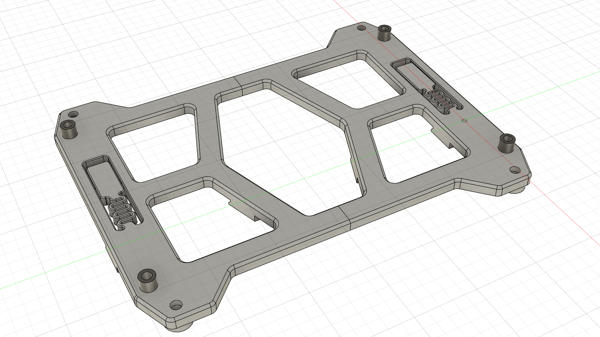 Octopus DIN rail mount voron heat insert and printed standoffs