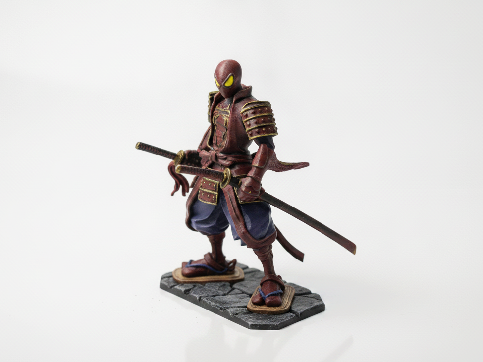 Samurai Spidey Figurine Marvel Collectible 3D Printable
