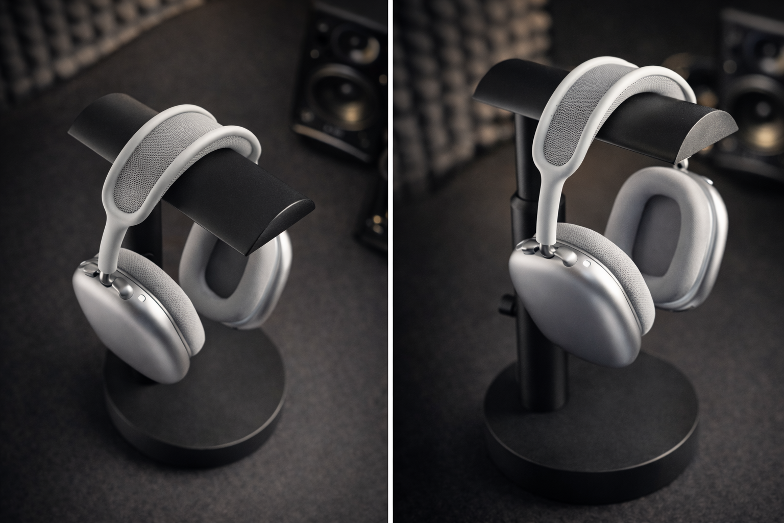 Adjustable Headphone Stand for Desk – Minimal Telescopic Headphones Holder | Modern Office Design — thumbnail 7