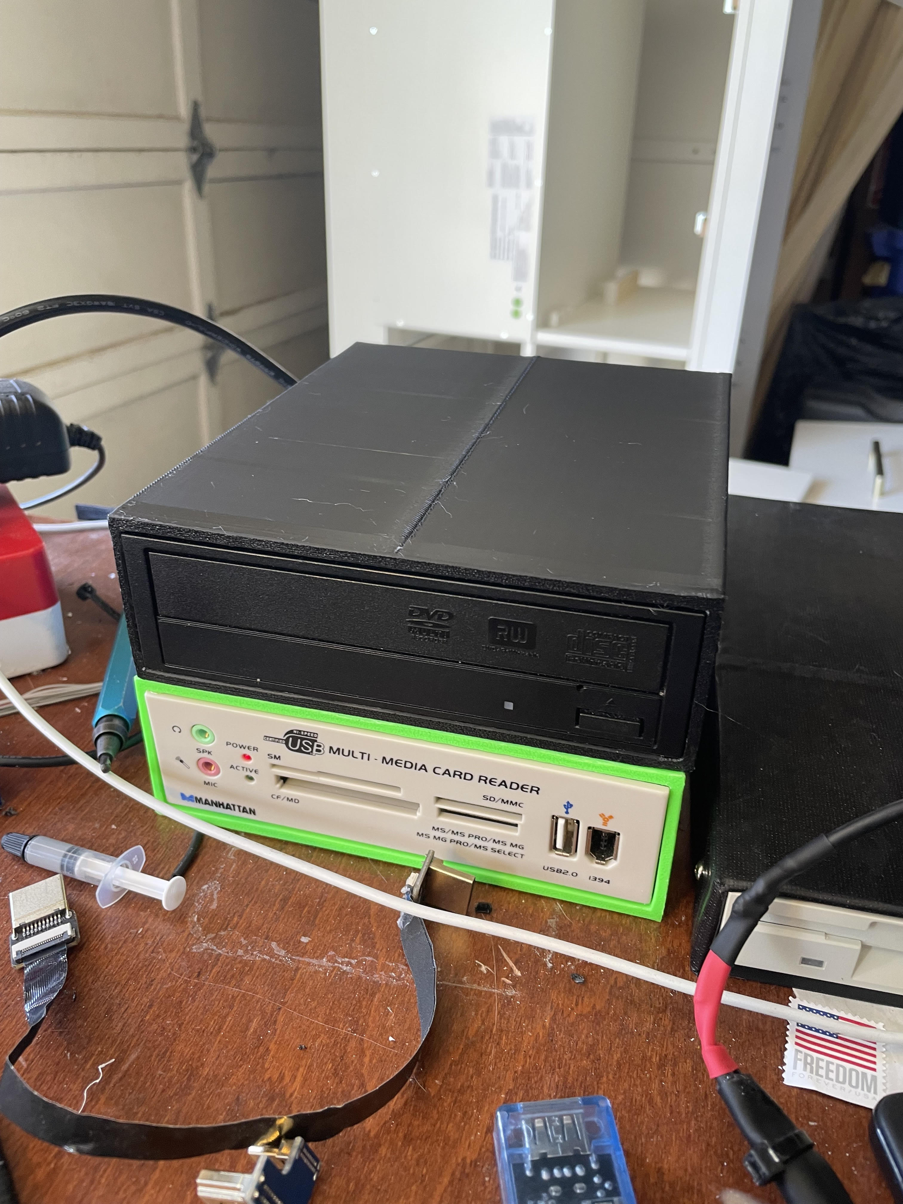 5.25" optical enclosure (modified!)