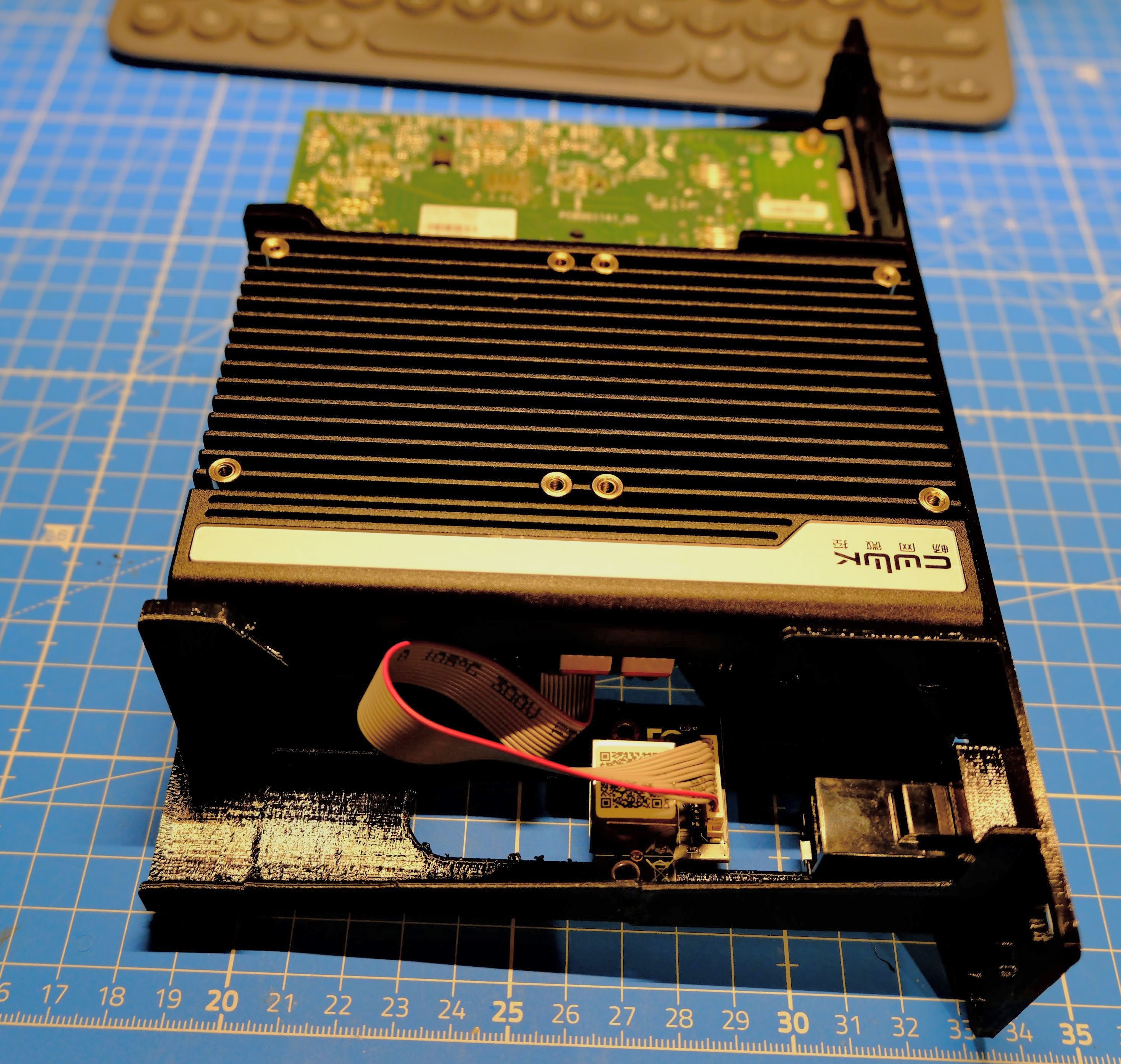 1U case for mounting CWWK mini pc in 10 inch rack
