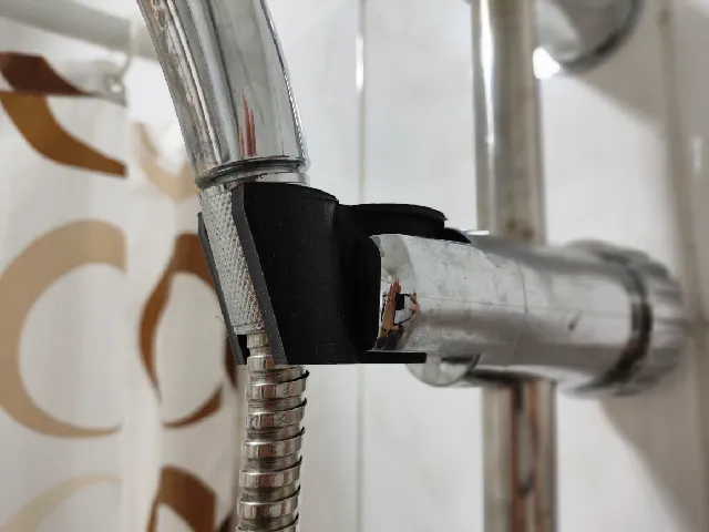 No support shower head angle adapter