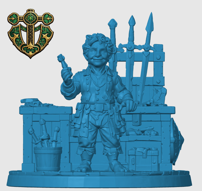 Halfling Weapons Merchant — miniatura 4