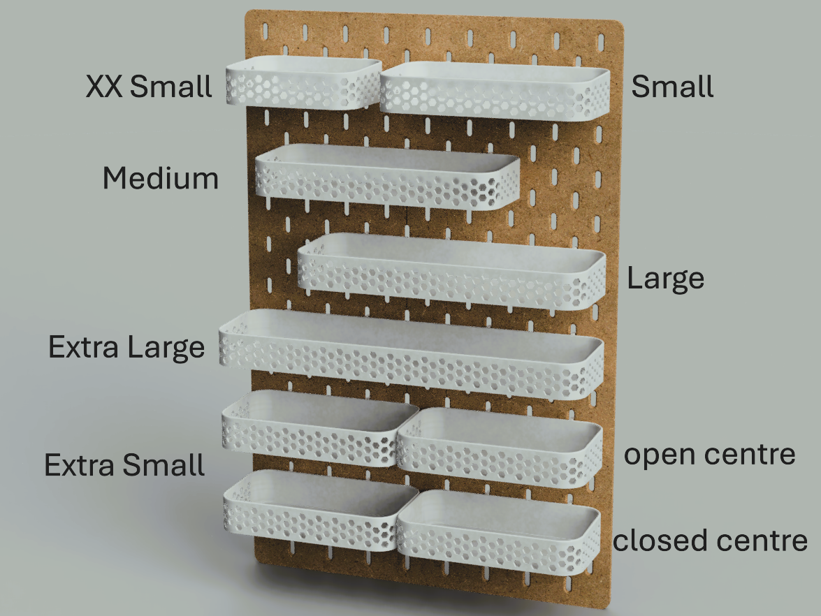 Skadis Hex Tray Shelf Container