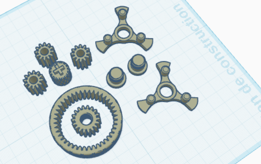 geared fidget spiner gadget