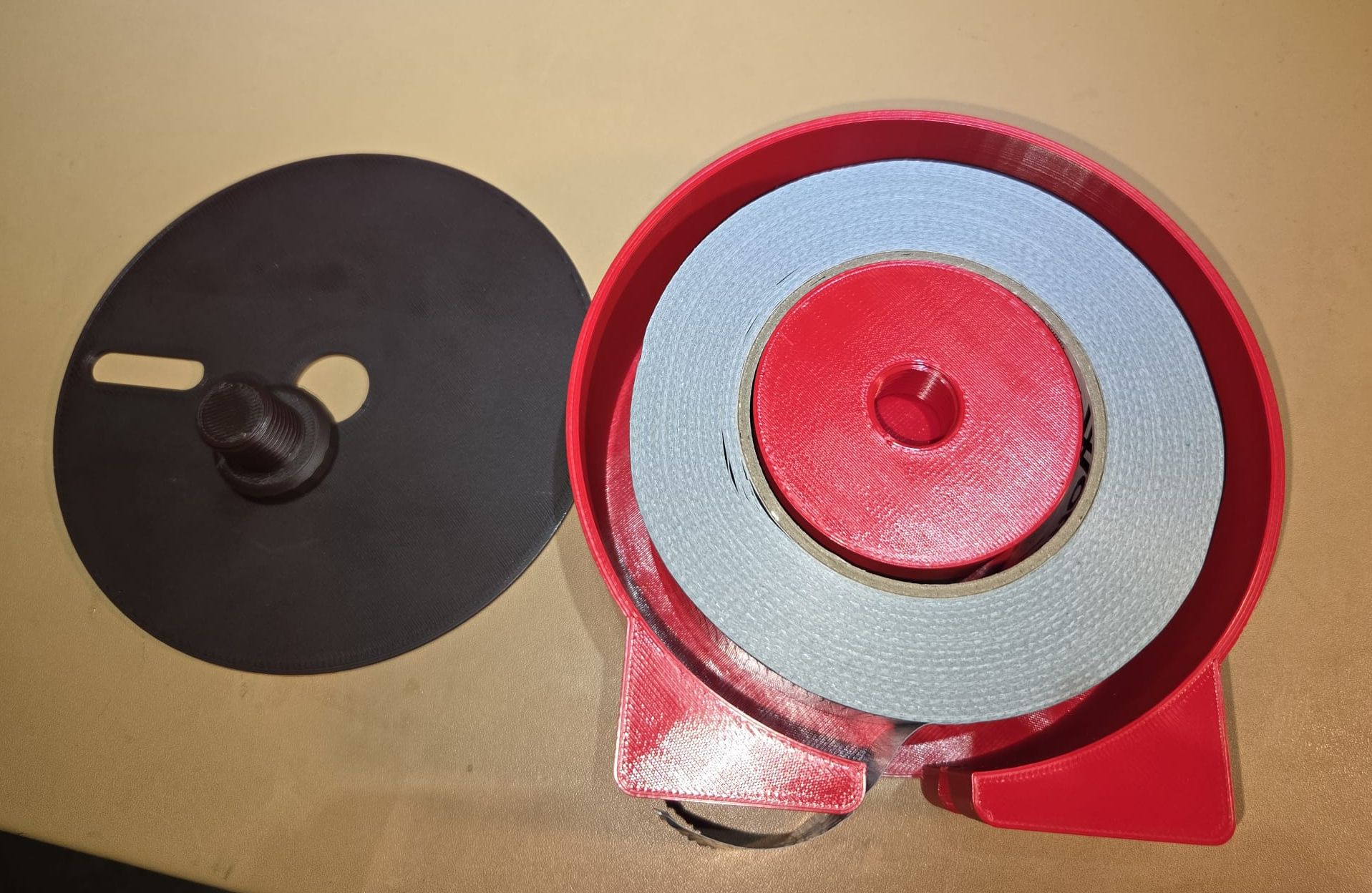 Duct Tape dispenser with cable guide 3D model