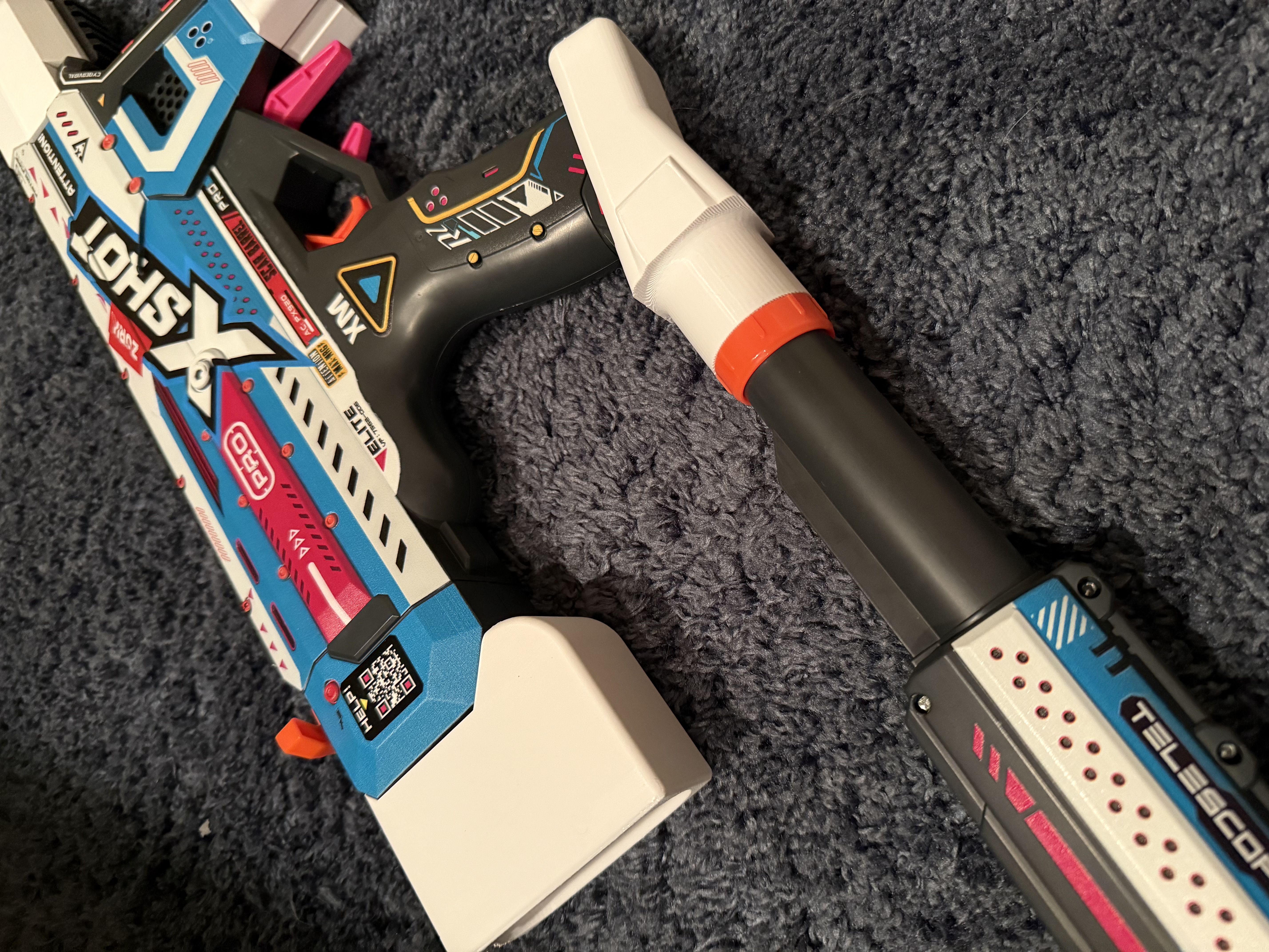 X-Shot Motorized Piston Pump Bottom Stock Mount & Battery Holder