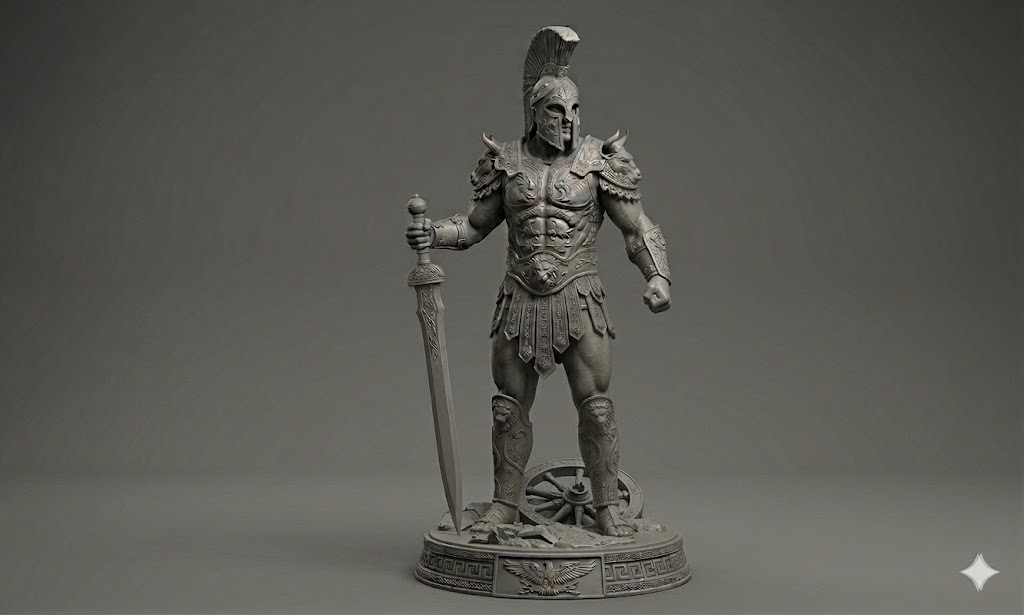 ROMAN SOLDIER AT EASE 3D model