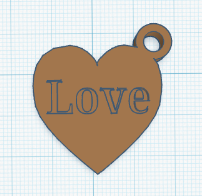 Heart keychain