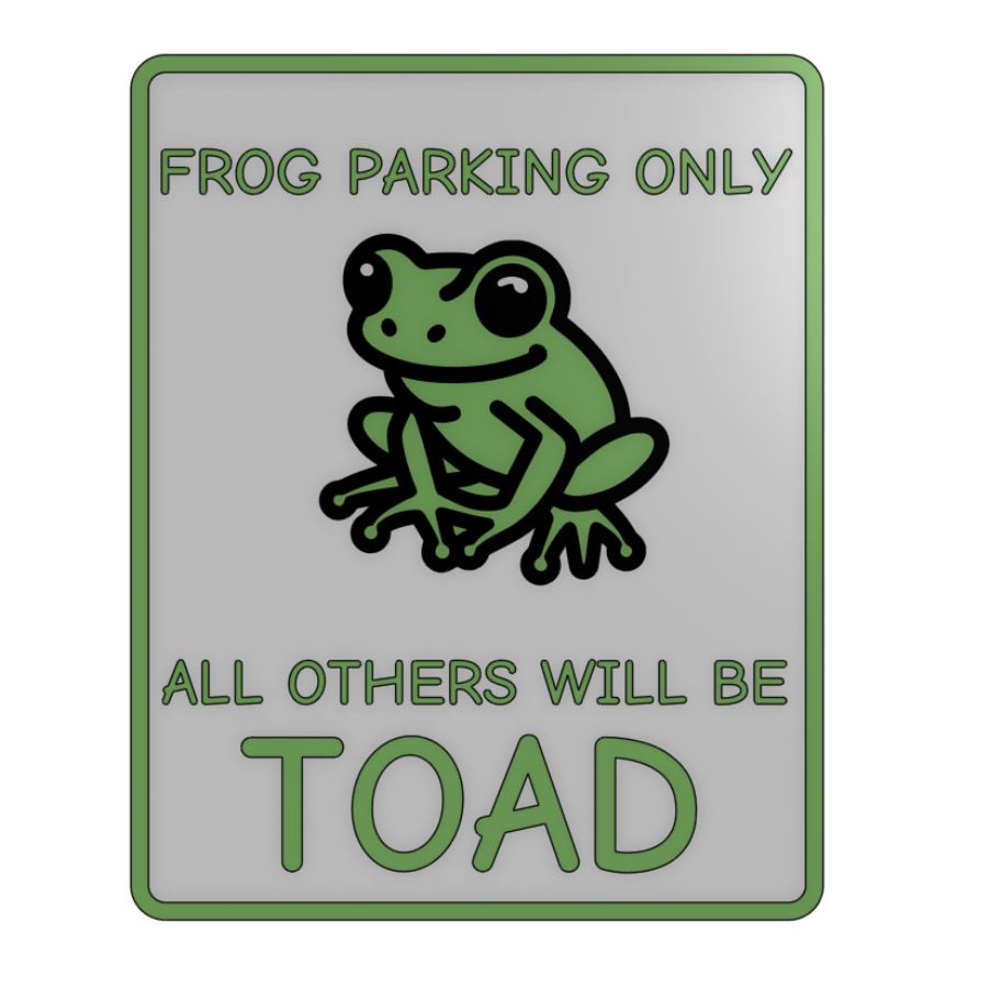 FROG PARKING ONLY!!!