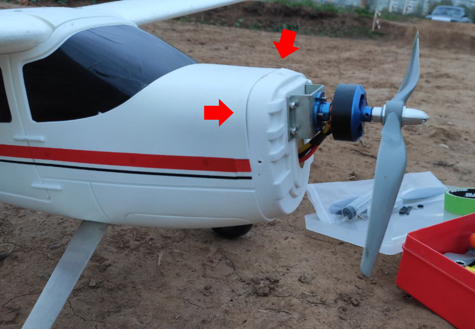 Volantex TrainStar MotorWall repair gusset — thumbnail 5
