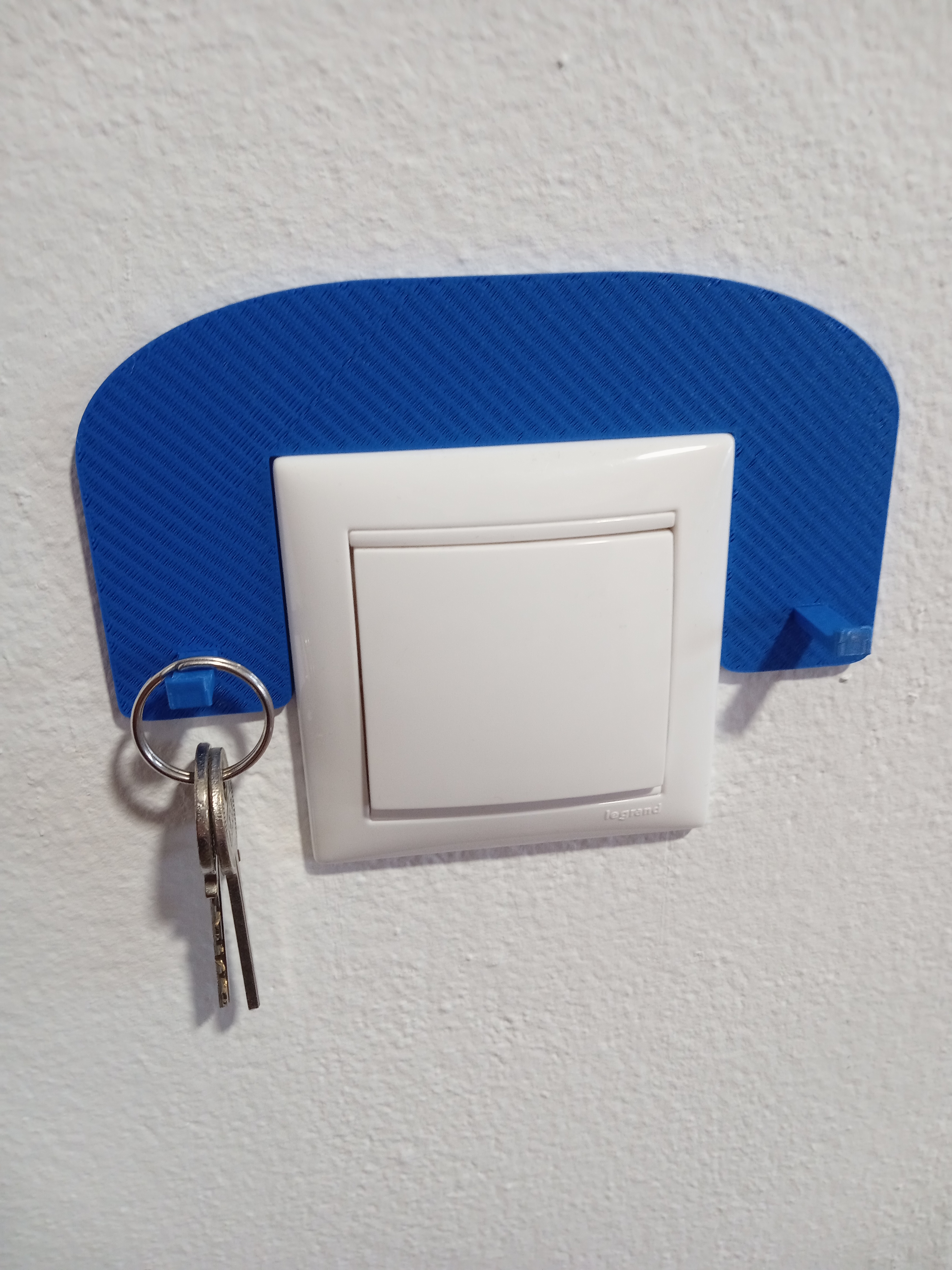 light switch double hook for keys (european switch)