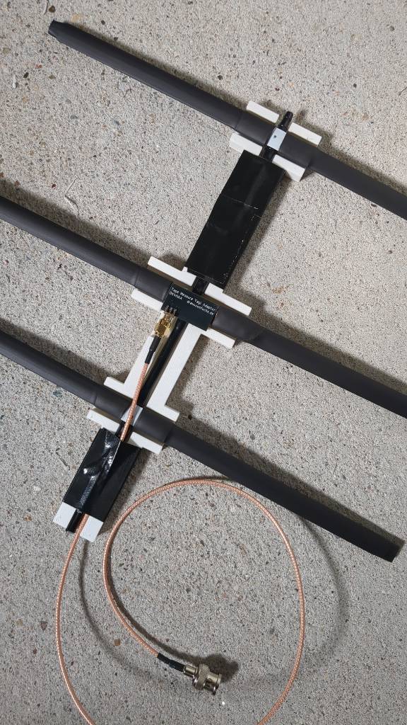Draussenfuchs Halter für Maßband-Yagi-Antenne