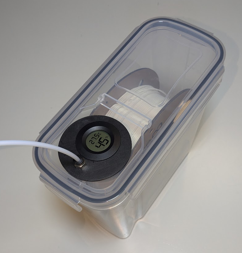 Dry Box 4L - Lid - Moisture Sensor - M10 PTFE 3D model thumbnail