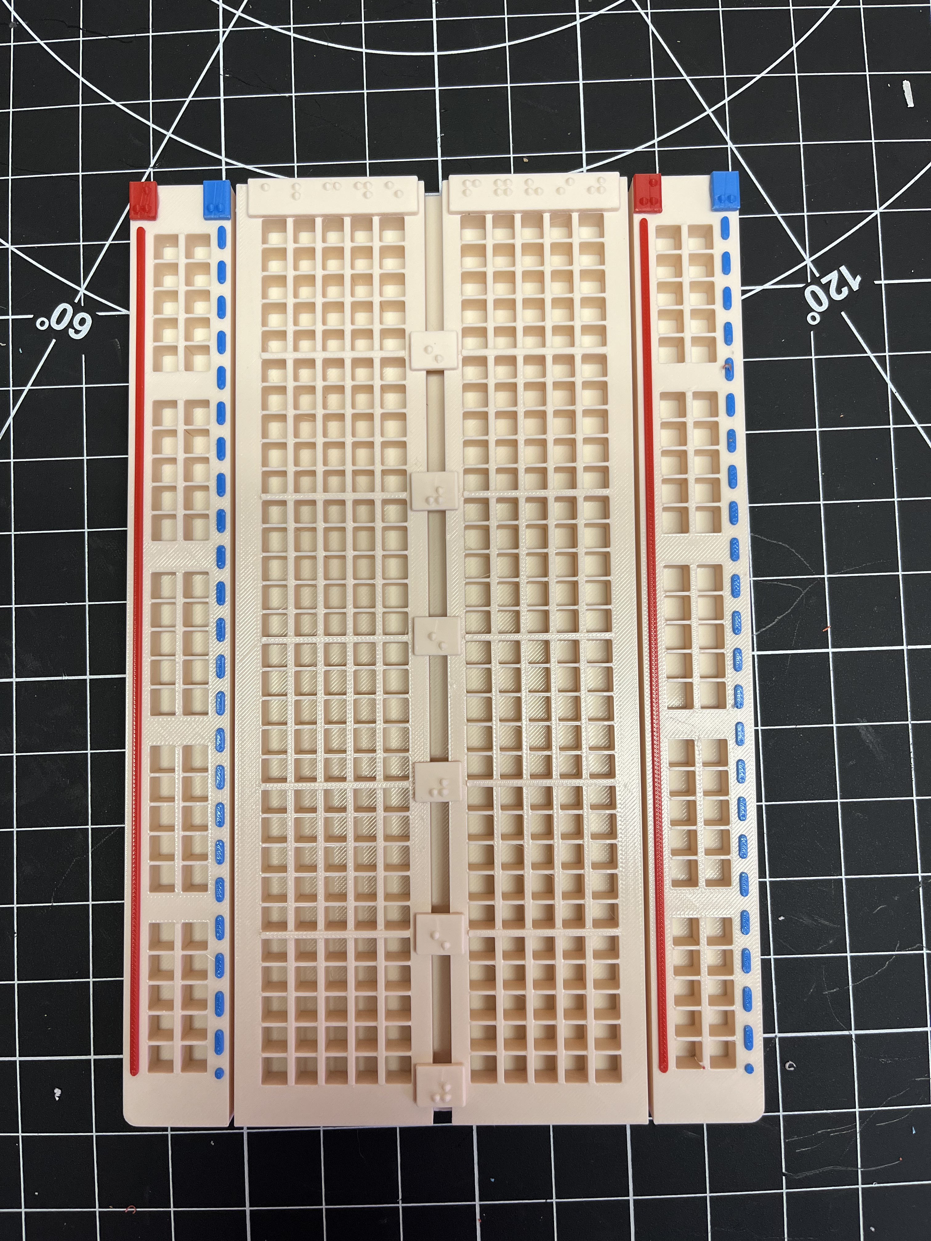 Enlarged, Tactile Breadboard