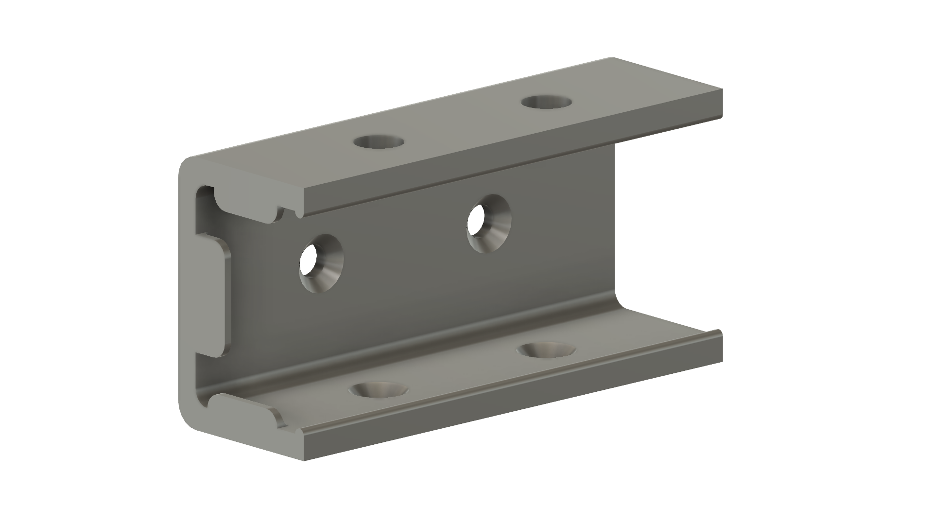 Elfin EW11A mounting bracket for din rail clamp 3D model
