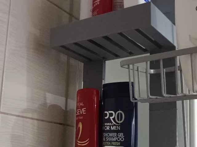 Modular Glass Hanging Shower Shelf to Smaller parts