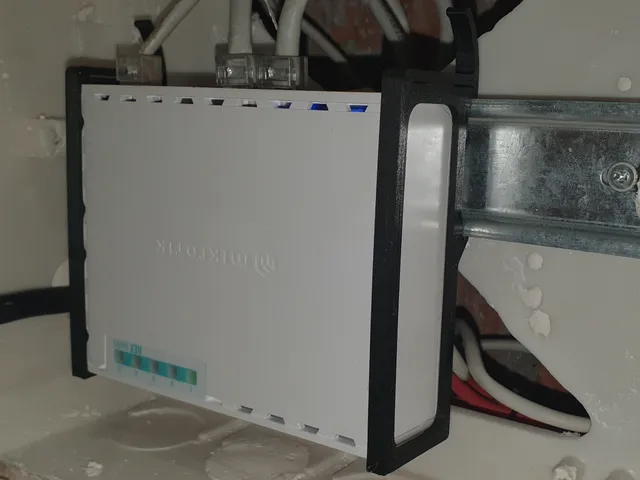 MikroTik hEX DIN Rail Mount Brackets v2