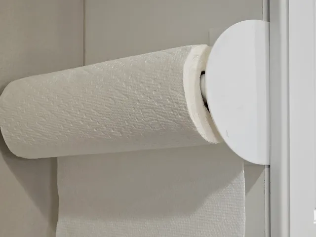 Flex-Fit Cabinet Paper Towel Holder – No Screws, One Piece