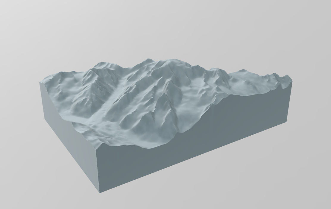 Mountain Topography - Mont Blanc/Monte Bianco