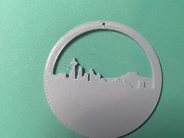 Seattle Skyline Keychain