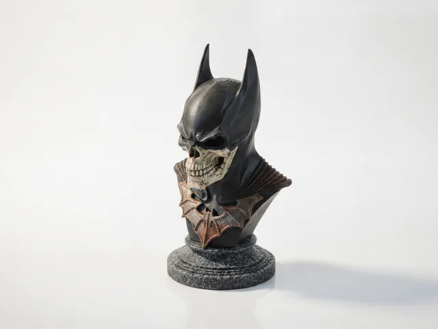 Batman Skull Bust Gothic Sculpture 3D Printable