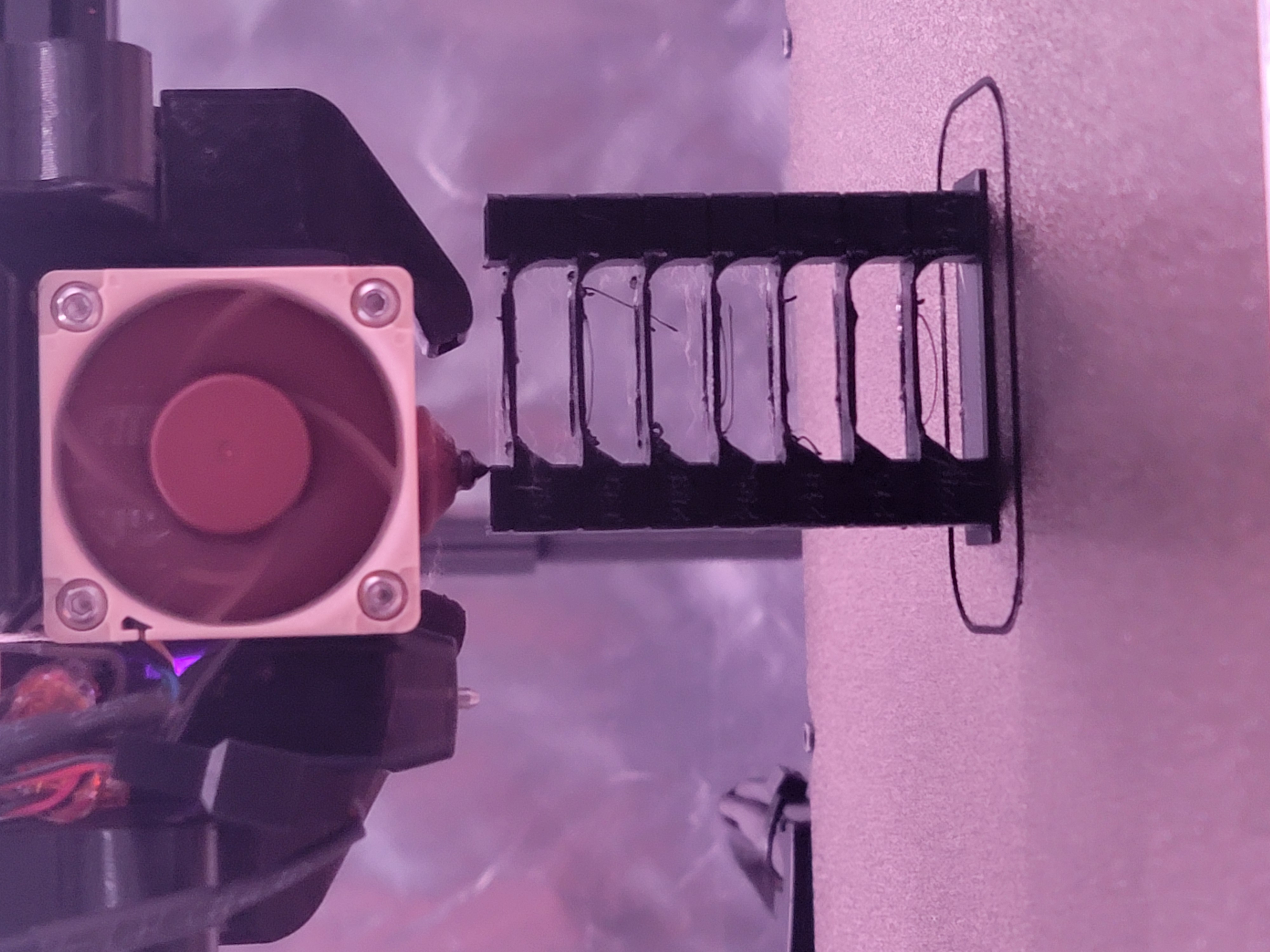 Ender 3 V3 SE Creality Cereamic Hot End Left Fan Duct 5015 blower 3D model thumbnail