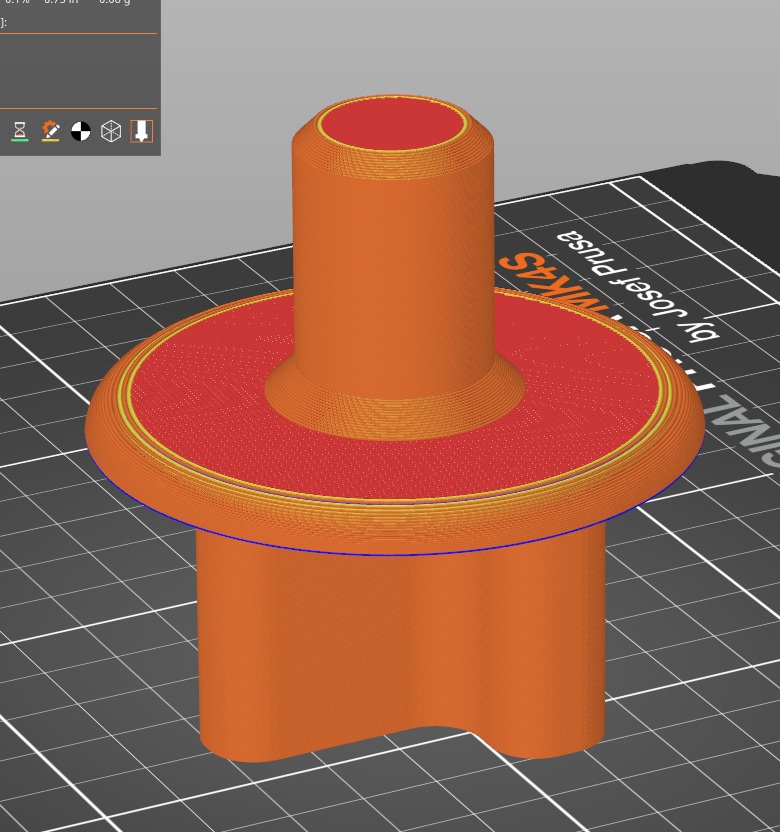 T-Post Cap with 1" boss for weather station mounting and cable passthru
