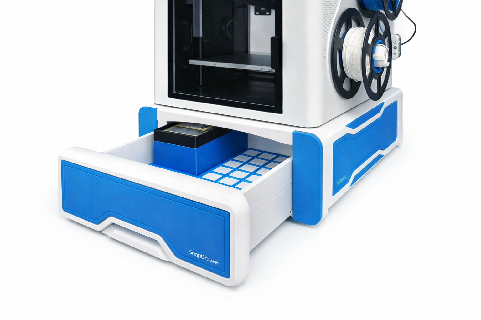 Universal Printer (and Snapmaker U1) Gridfinity Drawer System (Stackable, No Supports) N-Spire