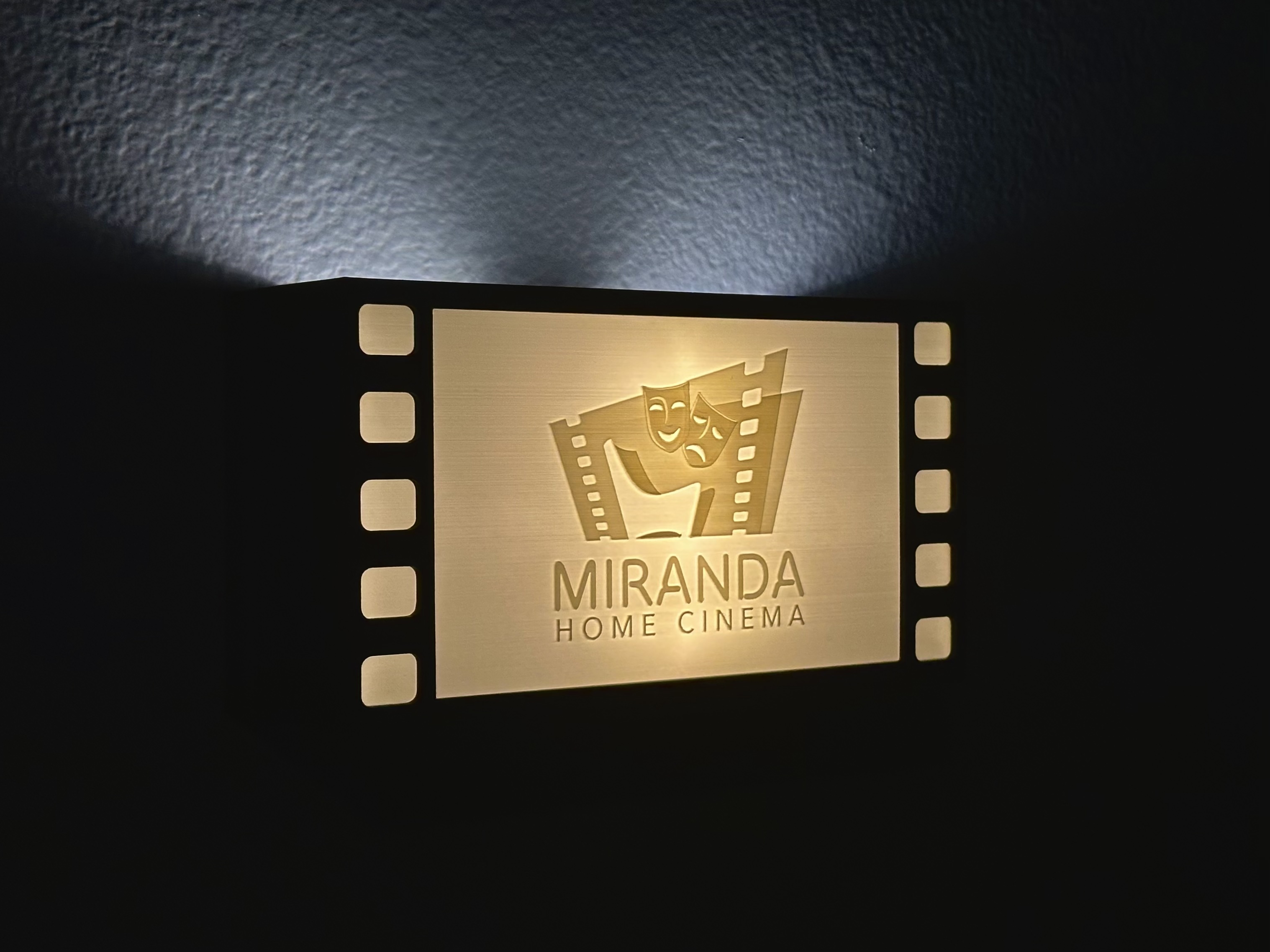Film Themed Wall Sconce Lamp for Home Theater