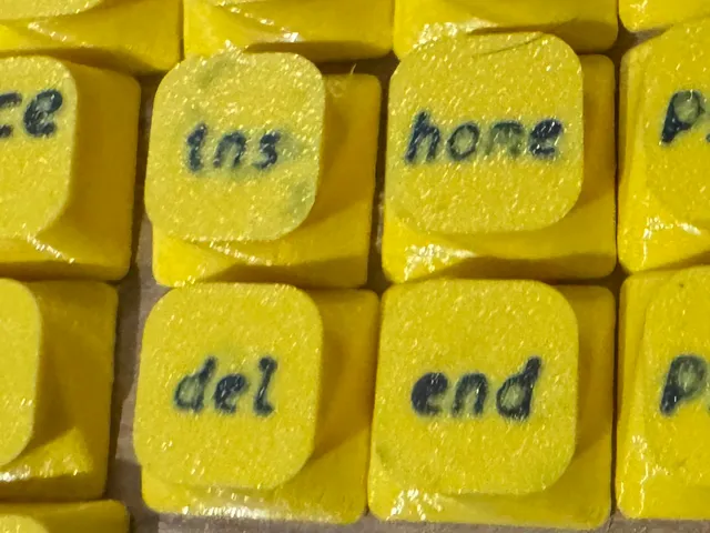 Remix - Twisted keycaps No3 ins and del smaller font