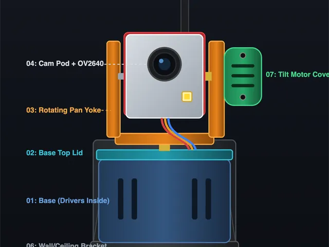PTZ mount for ESP32 Camera