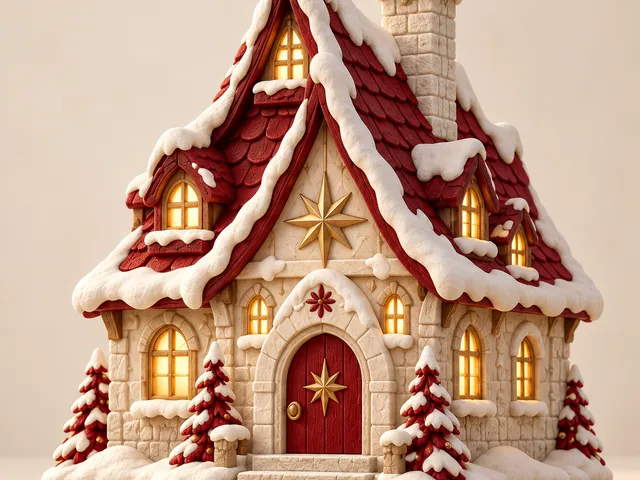 The Starlit House — Christmas Cottage, 180 mm | Flavora Studio