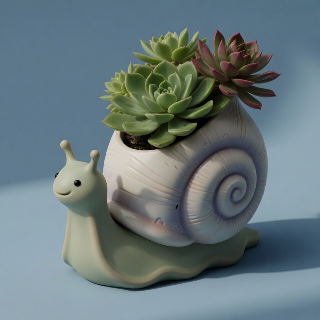 Cute Snail Planter