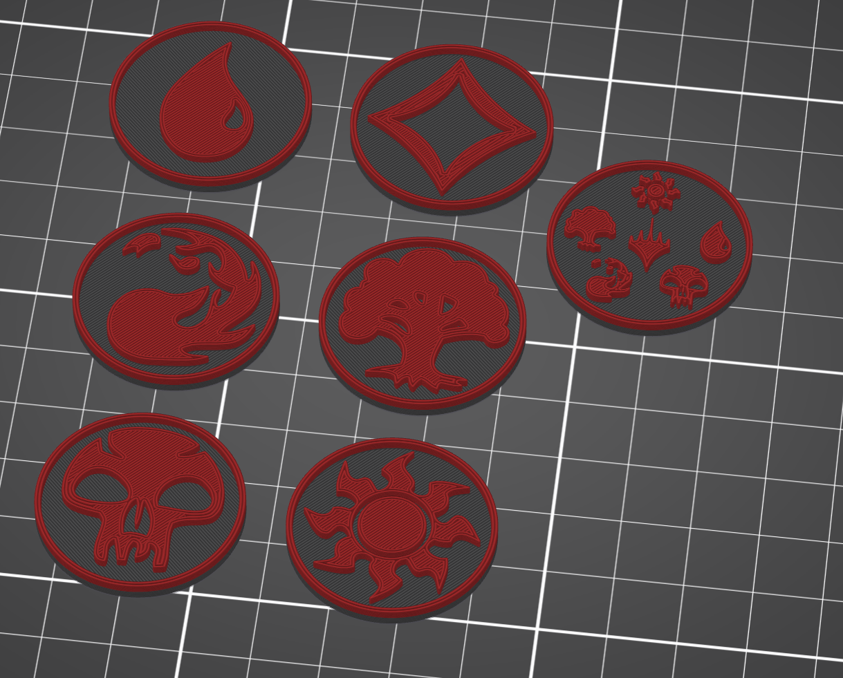 MTG Mana Symbol Disks