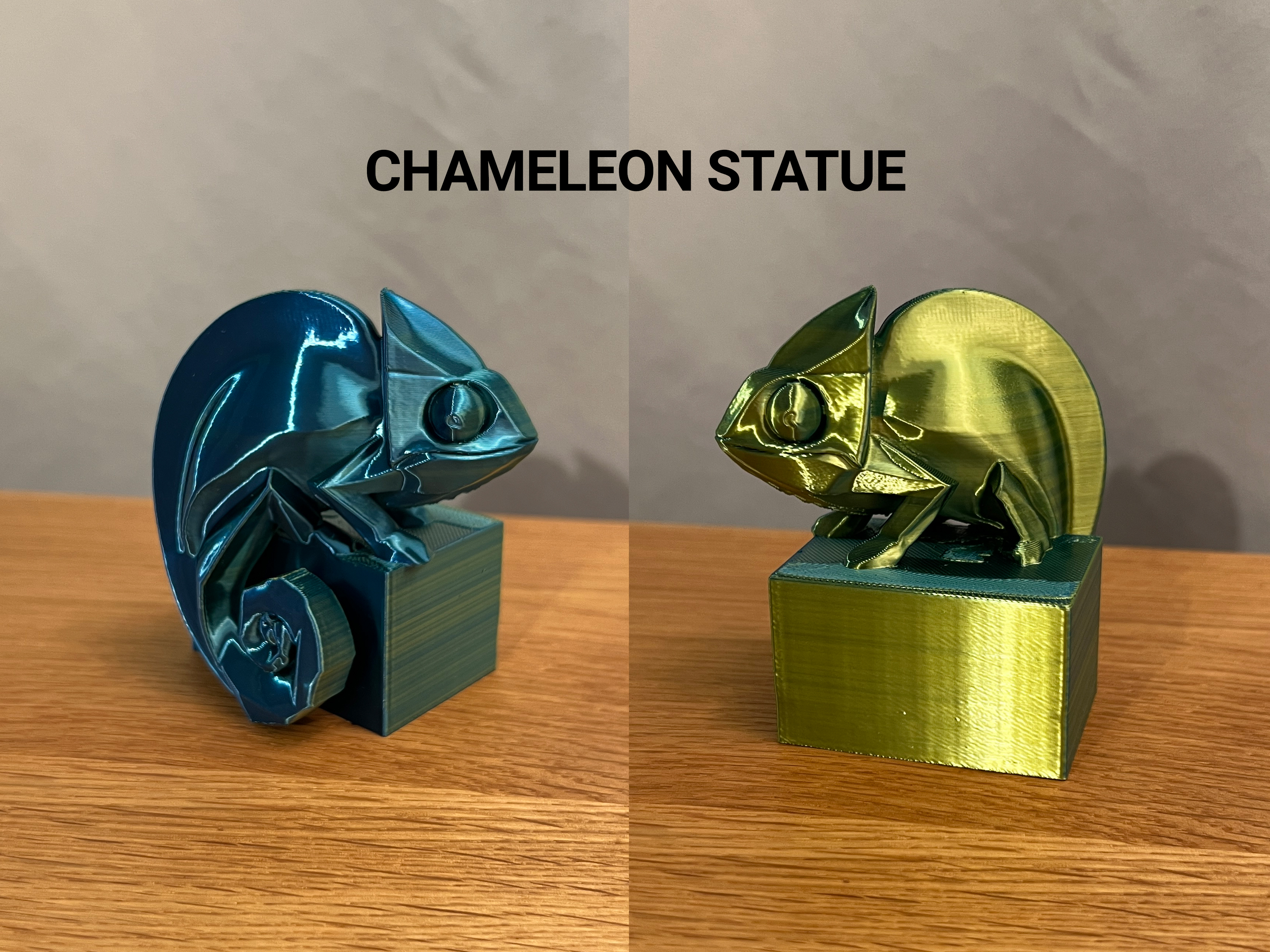 Chameleon Statue
