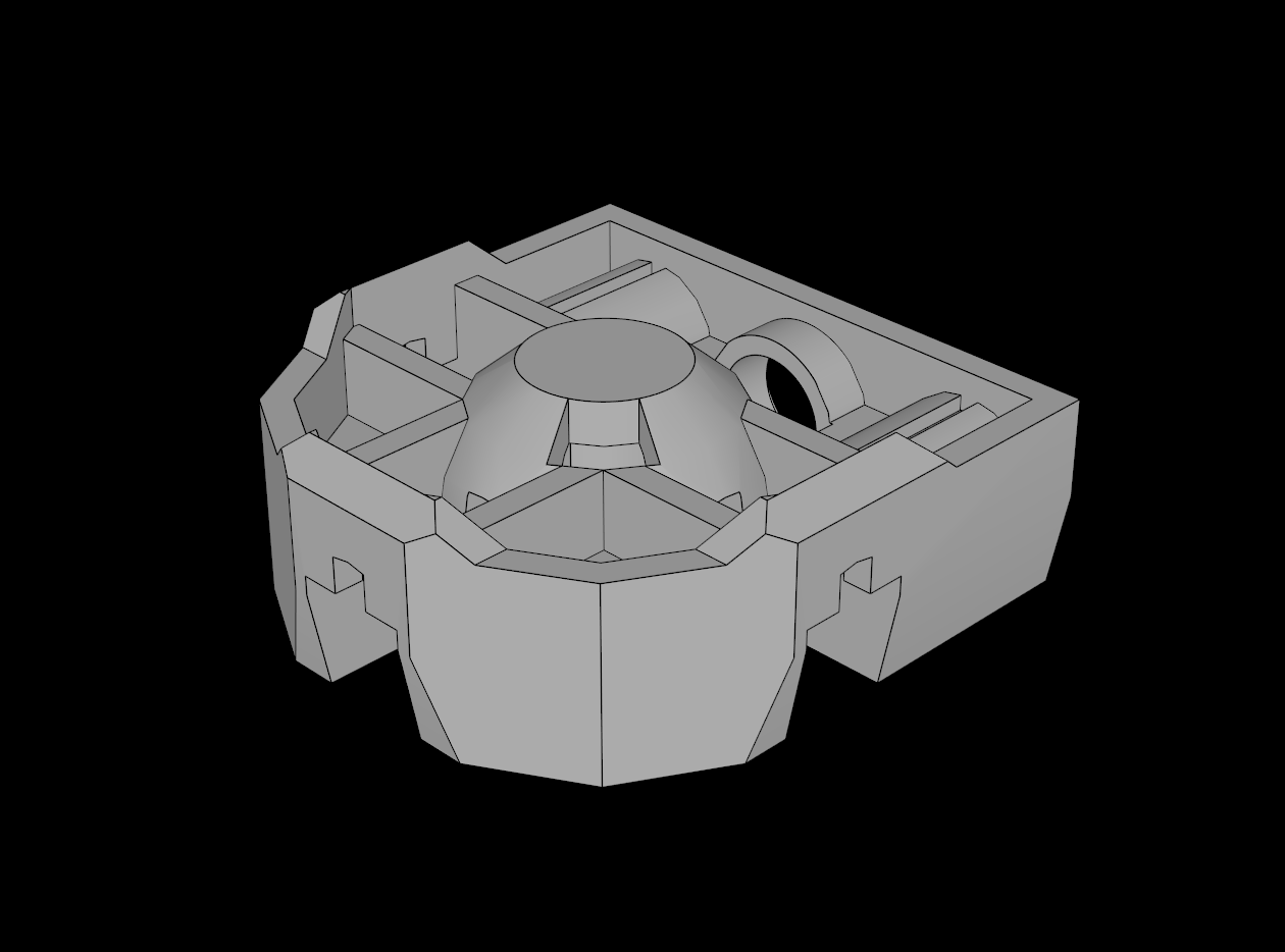Lego Compatible (32172.dat) Technic Connector Block  3 x  3 with Ball Socket